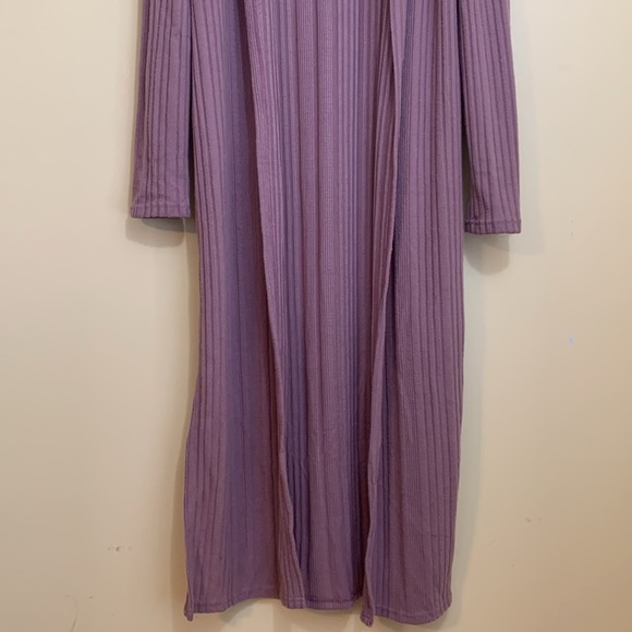 Umgee | NWT Keep Your Secrets Mauve Pink Dusty Rose Open Front Duster Cardigan M - Picture 6 of 17